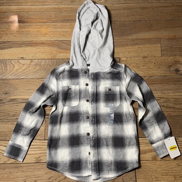 OshKosh B'gosh Other - Super cute button down unisex hooded flannel